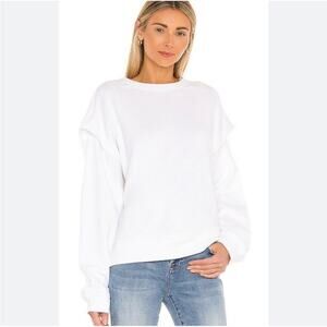 Pistola Womens Lenora White 100% Cotton Loungewear Active Wear Sweatshirt